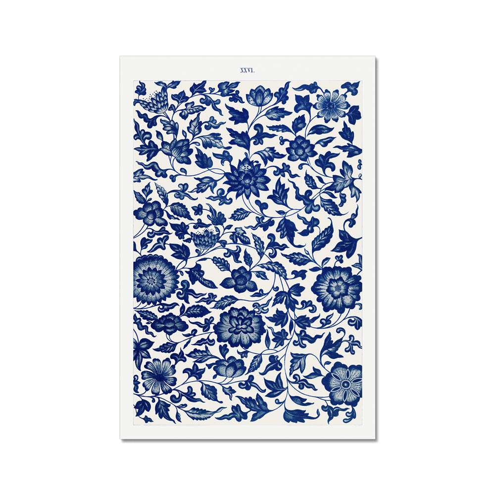 Blue Flower Pattern Flowers Arts Vale 2