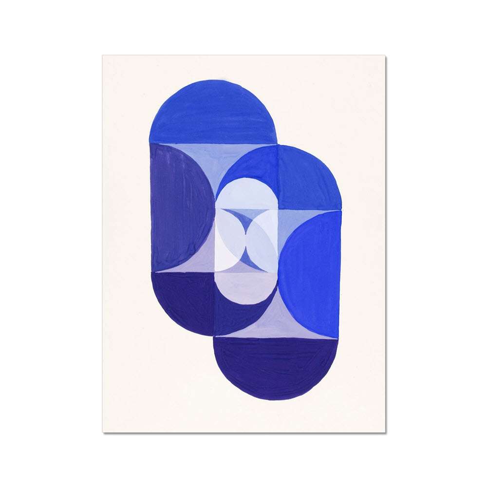 Key Blue (from series, the Mathematical Basis of the Arts), (ca. 1934) by Joseph Schillinger Abstract Arts Vale 2