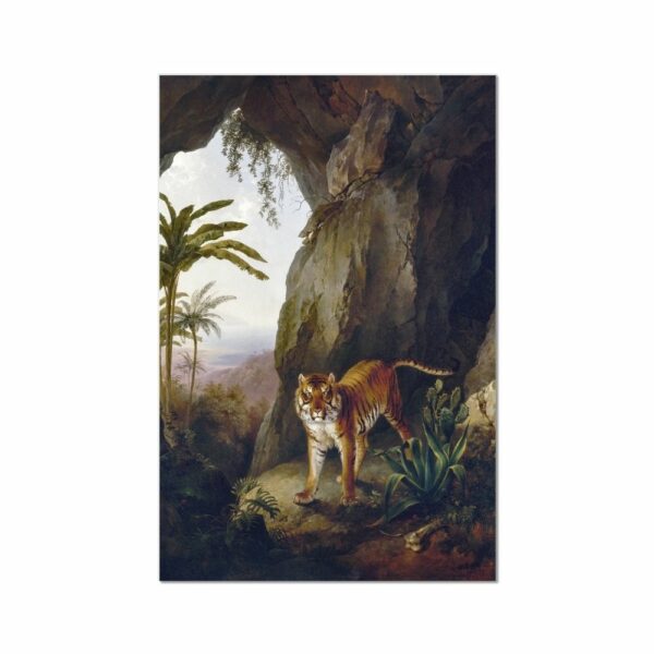 Tiger in a Cave by Jacques–Laurent Agasse Animals Arts Vale