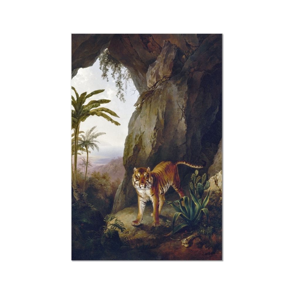 Tiger in a Cave by Jacques–Laurent Agasse Animals Arts Vale 4