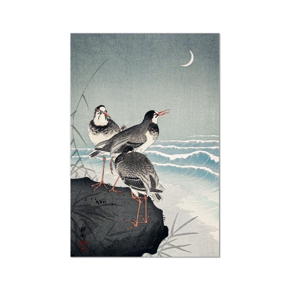 Snipes at the Shore by Ohara Koson Animals Arts Vale 4