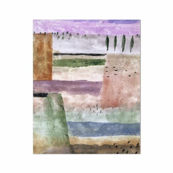 Landscape with Poplars by Paul Klee Abstract Arts Vale