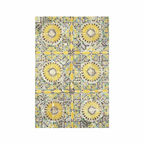 Tile panel of 96 tiles, decorated with geometric patterns Patterns Arts Vale