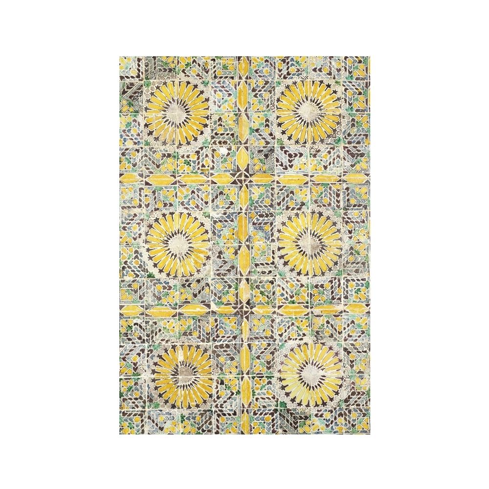 Tile panel of 96 tiles, decorated with geometric patterns Patterns Arts Vale 4