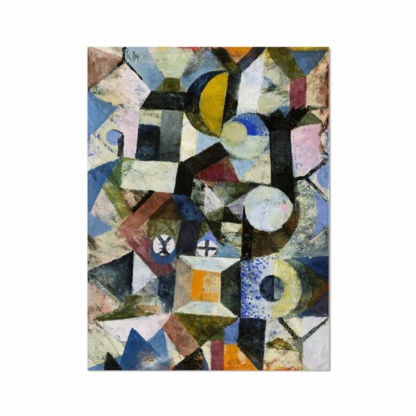 Composition with the Yellow Half-Moon and the Y by Paul Klee Abstract Arts Vale