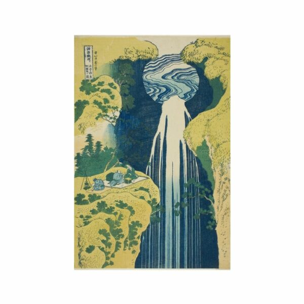 Hokusai’s The waterfall of Amida behind the Kiso Road Paintings Arts Vale