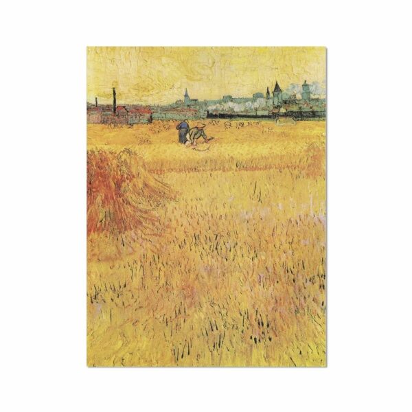 Vincent van Gogh’s Wheat field with View of Arles Paintings Arts Vale