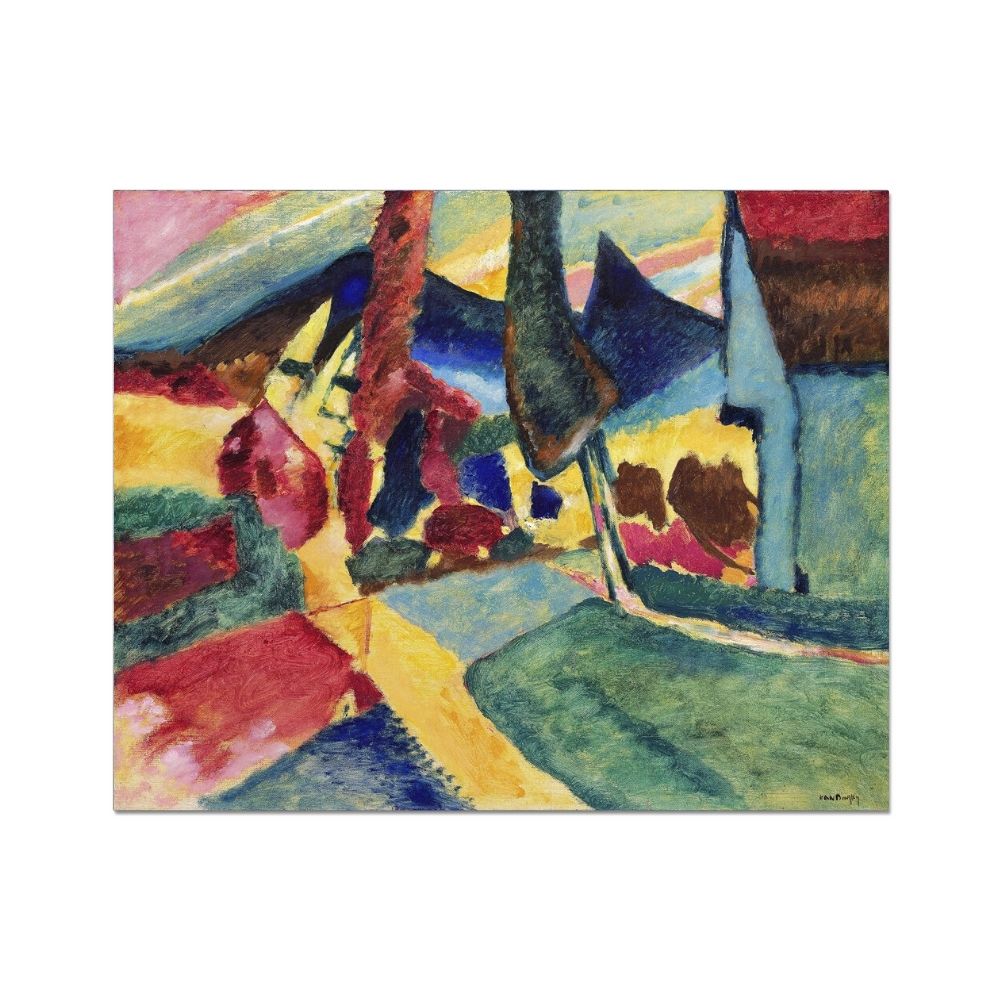 Landscape with Two Poplars (1912) by Wassily Kandinsky Abstract Arts Vale 4