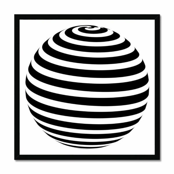 Zebra Sphere Abstract Arts Vale