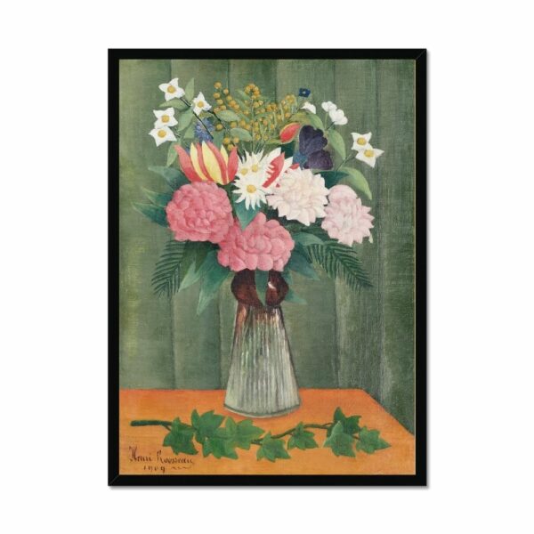 Flowers in a Vase (1910) by Henri Rousseau Paintings Arts Vale