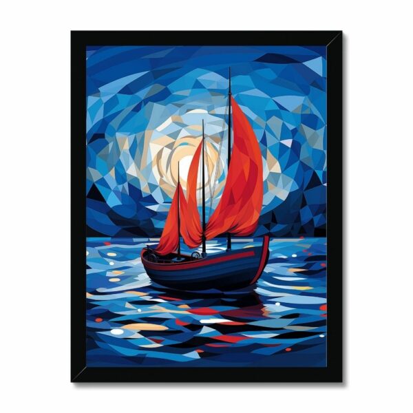 Sapphire Seas and Crimson Sails Art Arts Vale