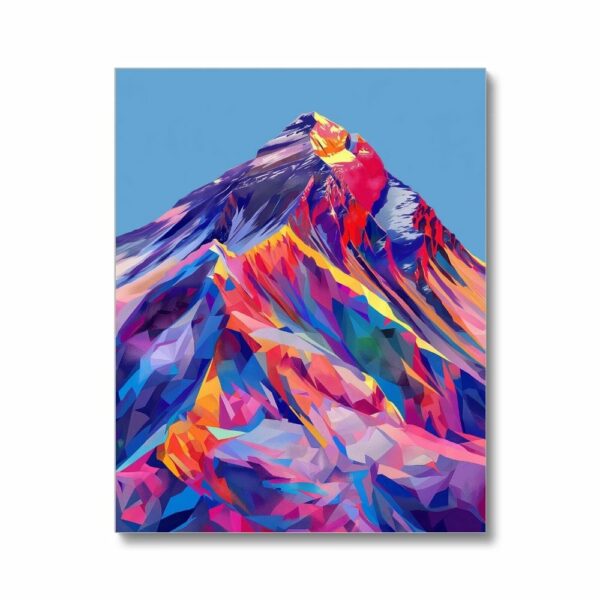 Mount Everest, Prismatic Summit Abstract Arts Vale