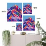 Mount Everest, Prismatic Summit Abstract Arts Vale 9